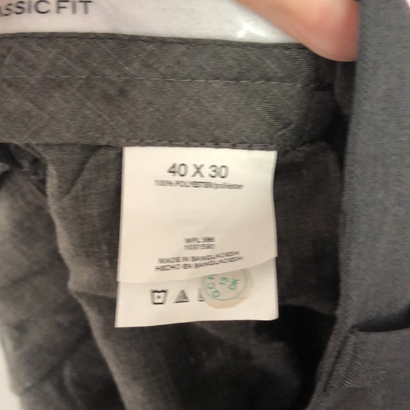 Haggar dark grey men’s dress pants size 40x30 - Picture 3 of 6